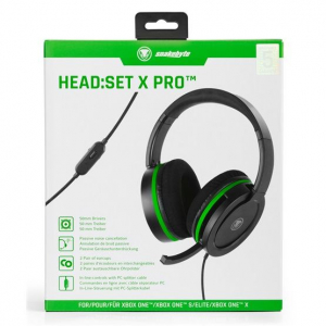 Snakebyte X Pro fejhallgató Xbox One-hoz fekete-zöld (SB913150)