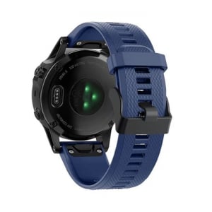 Gigapack 22mm szilikon, QuickFit csatlakozású Garmin pótszíj rombusz mintás sötétkék (GP-149228)