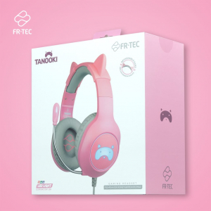 FR-TEC TANOOKI gaming headset rózsaszín (FT2021)