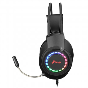 gWings GW915hs gaming headset fekete