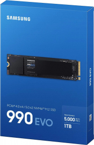 1TB Samsung 990 EVO M.2 NVMe SSD meghajtó (MZ-V9E1T0BW) 3 év garanciával!