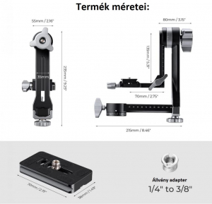 K&F Concept gimbal állványfej (KF-31-052)