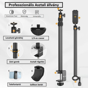 Ulanzi Vijim LS02 multifunkciós, asztalra rögzíthető állvány rendszer (UL-2487)