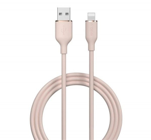 Devia JELLY USB-A - Lightning töltő- és adatkábel 1.2m rózsaszín (EC630_P)