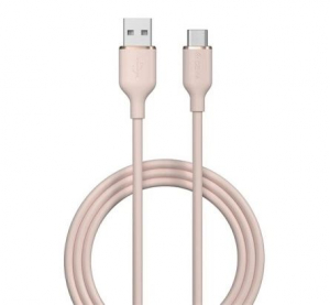 Devia JELLY USB-A - USB-C töltő- és adatkábel 1.2m rózsaszín (EC629_P)