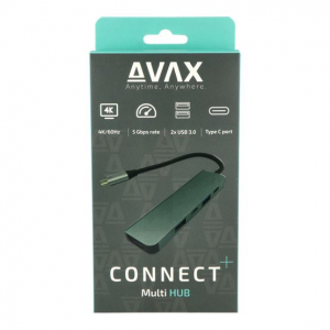 AVAX HB611 CONNECT+ 5in1 Multi USB-C HUB (5999574480644)