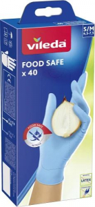 Vileda Food Safe kesztyű S/M m&eacute;ret 40db (4023103235359)