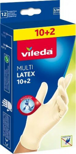 Vileda Multi Latex kesztyű S/M méret 10+2db (4023103180031)