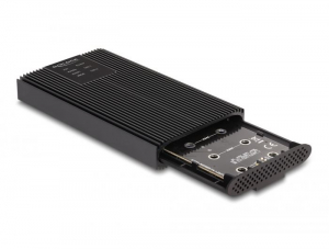 Delock USB 20 Gbps külső ház 2 db. M.2 NVMe PCIe SSD számára (42022)