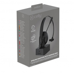 Celly vezeték nélküli mono headset fekete