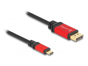 Delock USB Type-C  - DisplayPort kábel (DP Alt Mode) 8K 30 Hz-hez HDR 3m piros (80094)