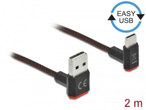 Delock EASY-USB 2.0 kábel A-típusú csatlakozódugó - USB Type-C (85278)