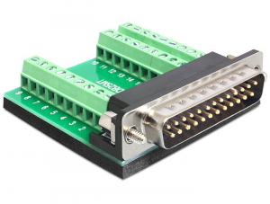 Delock adapter 25 érintkezős D-Sub > csatlakozóblokk (65318)