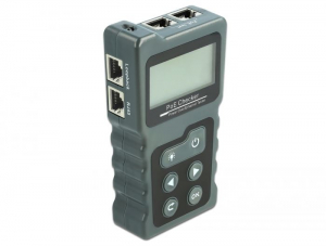 Delock LCD kábel tesztelő RJ45 / PoE / DC (63110)