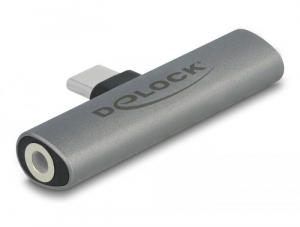 Delock USB-C - sztereo jack anya és USB-C  PD adapter (64186)