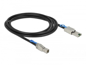 Delock Mini SAS HD SFF-8644 > Mini SAS SFF-8088 kábel 2m (83572)