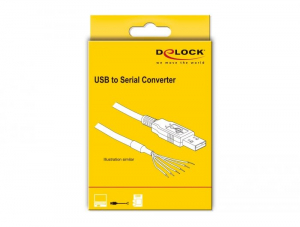 Delock USB 2.0 – soros TTL átalakító 6 tűs anya tűfejjel 1,8 m (5 V) (83786)