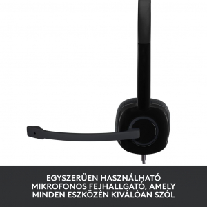 Logitech H151 stereo mikrofonos USB fejhallgató pc (981-000589)