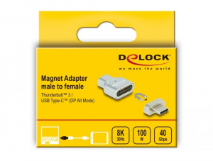 Delock Thunderbolt 3 / USB-C (DP Alt M&oacute;d) m&aacute;gneses adapter (66433)