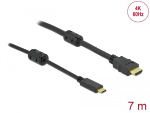 Delock aktív USB-C - HDMI kábel (DP Alt Mode) 4K60Hz 7m (85973)