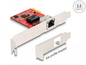 Delock PCI Express x1 k&aacute;rtya 1 x RJ45 2,5 Gigabit LAN (90100)