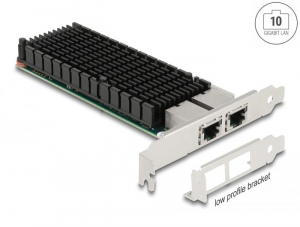 Delock PCI Express x8 kártya 2 x RJ45 10 Gigabit LAN X540 (88505)