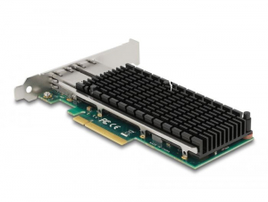 Delock PCI Express x8 kártya 2 x RJ45 10 Gigabit LAN X540 (88505)