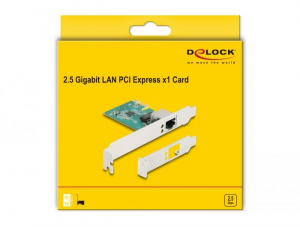 Delock PCI Express x1 kártya 1 x RJ45 2,5 Gigabit LAN (88100)