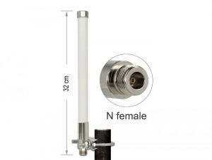 Delock nagy hatótávolságú (LoRa) 868 MHz-es N típusú kültéri antenna (89583)