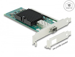 Delock PCI Express x8 kártya > 1 x SFP+ bővítőhely 10 Gigabit LAN (90479)