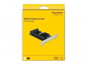 Delock 16 portos SATA PCI Express x4 kártya (90073)