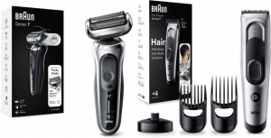 Braun Series 7 71-S1000s elektromos borotva + Braun Series 7 HC7390 trimmer (BRAHS705sr)