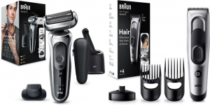 Braun Series 7 71-S7200cc ezüst borotva + Braun Series 7 HC7390 trimmer (BRAHS682sr)