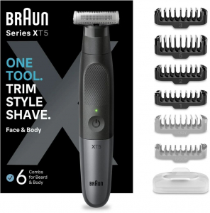 Braun Series 7 71-S1000s ezüst elektromos borotva + Braun Series X XT5200 trimmer (BRAHS705ss)