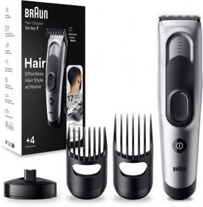 Braun Series 7 71-S7200cc ezüst borotva + Braun Series 7 HC7390 trimmer (BRAHS682sr)