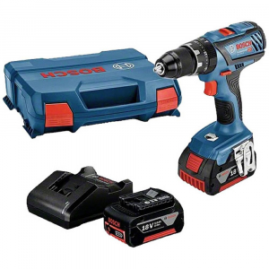 Bosch Professional GSB Akkus ütvefúró-csavarozó 18 V 3 Ah 2x lítiumion akku, 0615990M4C