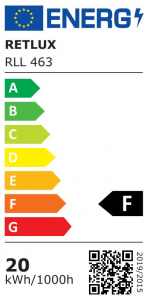 Retlux klasszikus LED izzó 20W, E27, hideg fehér (RLL 463)