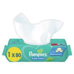 Pampers Fresh Clean t&ouml;rlőkendő 80db (8001841077598)