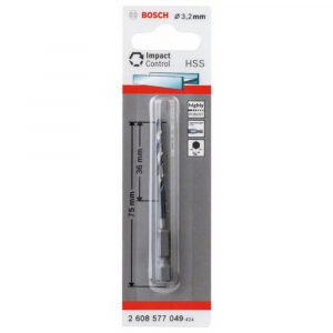 Bosch 2608577049 fém spirálfúró bit 3.2x75mm