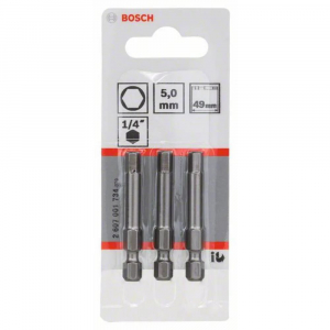 Bosch 2607001734 csavarbit HEX 5 3db