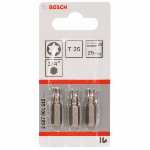 Bosch 2607001615 csavarozó bit T 25 25mm 3db