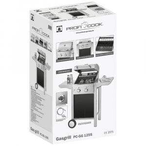 Profi Cook PC-GG 1255 gázüzemű faszenes grillsütő (501255)