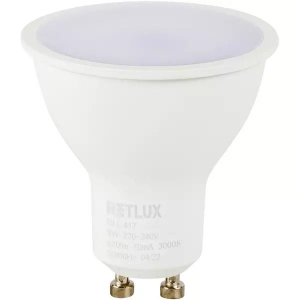 Retlux LED reflektor izzó 9W, GU10, meleg fehér (RLL 417)