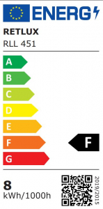 Retlux LED reflektor izzó 8W, E14, meleg fehér (RLL 451)