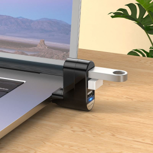 Borofone 3 portos USB-A Hub fekete (DH3)