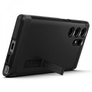 Spigen Tough Armor Samsung Galaxy S23 Ultra tok fekete (ACS05623)