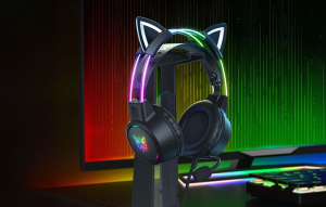 ONIKUMA X15PRO Cat vezetékes gaming fejhallgató fekete