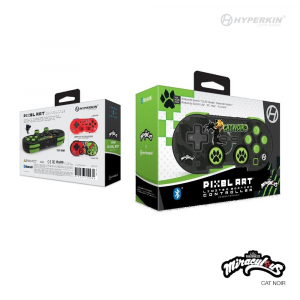 Hyperkin Pixel Art Miraculous Nintendo Switch/PC/Mac/Android "Fekete macska" BT kontroller (M01328-MTCN)