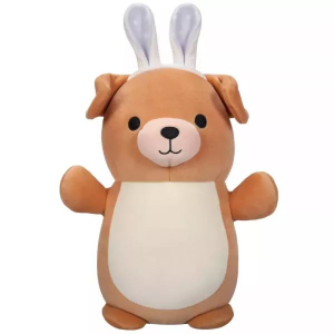 Vega Toys Squishmallows: HugMee Stevon, a barna labrador plüss nyuszifülekkel 25cm (SQHM00369)