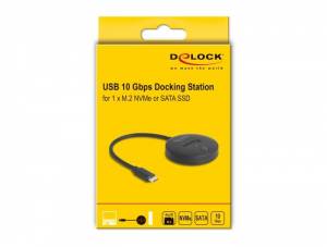 Delock USB-C dokkoló állomás M.2 NVMe / SATA SSD (64254)